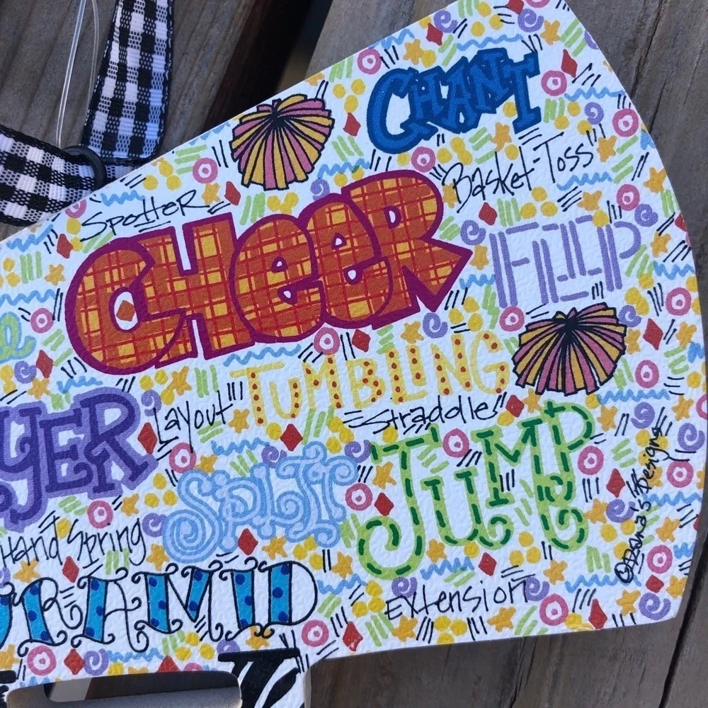Cheer Megaphone Ornament/Wall hanging